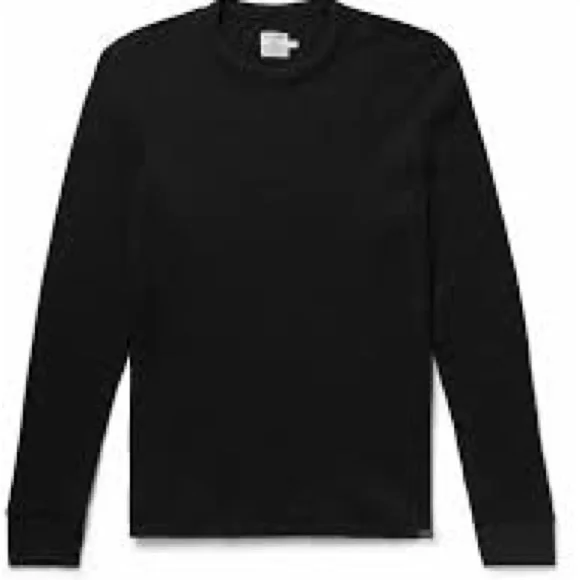 Faherty Waffle Crew Thermal Long Sleeve Top Pima Cotton - Picture 2 of 6